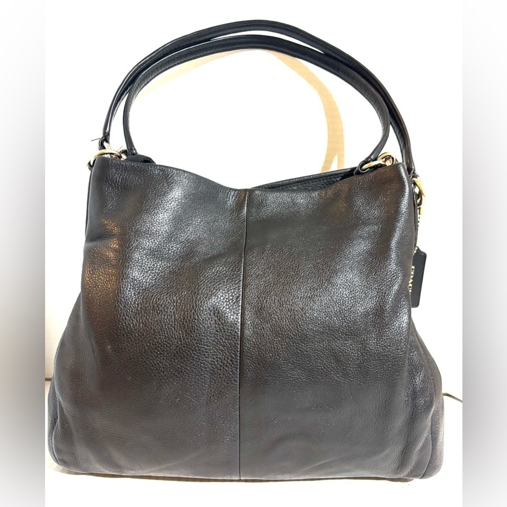 Coach vintage Black Leather Hobo Bag